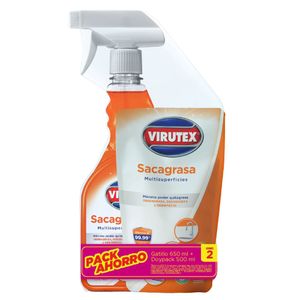 Sacagrasa Multisuperficies VIRUTEX Doypack 500ml + Gatillo 650ml
