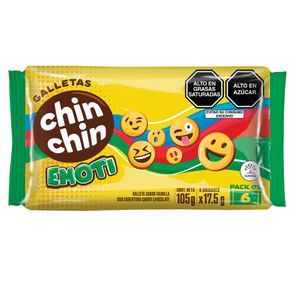 Galletas CHIN CHIN Emoti Paquete 6un