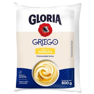 Yogurt Batido GLORIA Griego  Sabor Maracuyá Bolsa 800g