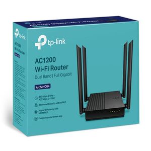 Router WIFI 5 , Gigabit Banda Dual , 2.4/5 GHz ,AC1200 -  Archer C64