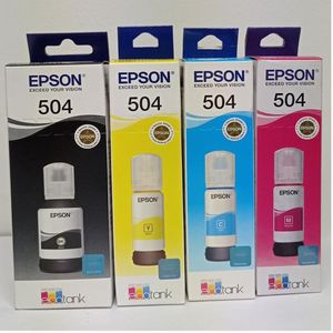 KIT TINTA EPSON 504 cyan,yelow magenta negro tinta para epson L4260