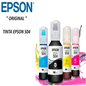 KIT TINTA EPSON 504 cyan,yelow magenta negro tinta para epson L4260