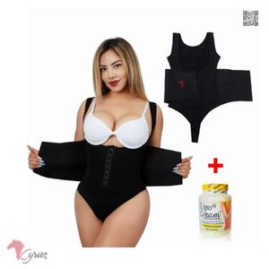 Faja Body Reloj de Arena con Broches Reduce + CREMA AMARILLA
