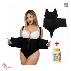 Faja Body Reloj de Arena con Broches Reduce + CREMA AMARILLA