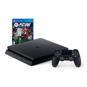 Consola PS4 Slim 1TB Negro y FC26  Reacondicionada
