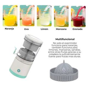 Exprimidor Eléctrico Recargable de Naranja y Frutas