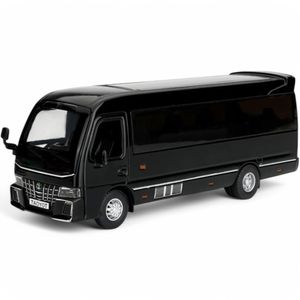 TOYOTA COASTER MINIBUS NEGRO (LUCES Y SONIDO) 1/32