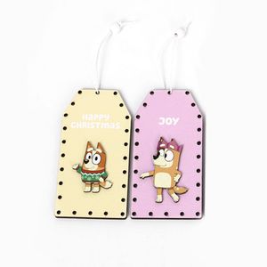 Set De Adornos 4 Piezas Bluey Mad Tags 12 Cm