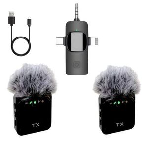 Micrófonos Inalámbricos F11-2 Negro 2 Microfonos