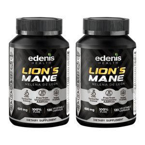 PACK 2 MELENA DE LEÓN 120 CÁPSULAS EDENIS HEALTH