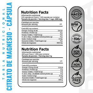 PACK 3 CITRATO DE MAGNESIO 400G EN POLVO EDENIS HEALTH