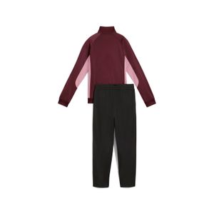 Conjunto Buzo Deportivo Puma Mujer Poly Suit Straight Leg Op 688159 96 Guinda