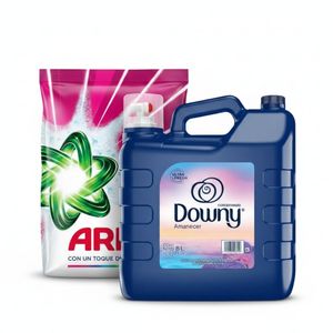 COMBO Detergente en Polvo Ariel Toque De Downy 8kg + Suavizante Downy Amanecer 8L