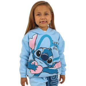 POLERA LILO & STITCH NIÑA CELESTE