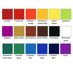 HOLBEIN Tempera Gouache set 5 ml 18 colores