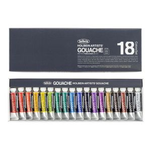 HOLBEIN Tempera Gouache set 5 ml 18 colores