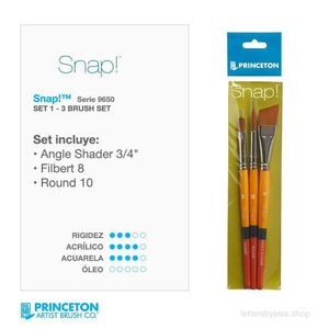 Princeton - SET 1 SNAP GOLD - 3 PIEZAS