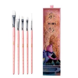 Miya Set 5 Pinceles Little Bird - Rosa