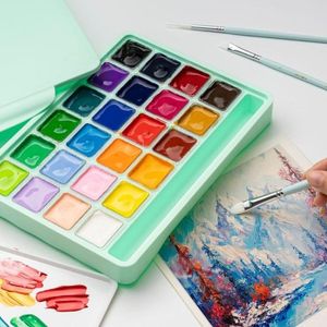 Miya Himi Gouache JellyCup Nueva Visión 24 colores+3pinceles