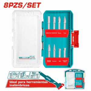Set Fresas De Carbono De Tungsteno 8 Piezas 6mm Total -TACSDL10801
