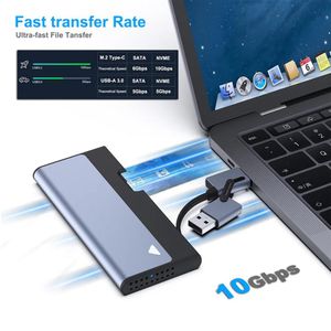 Adaptador externo BENFEI M.2 NVMe SATA SSD 000345 - Gris