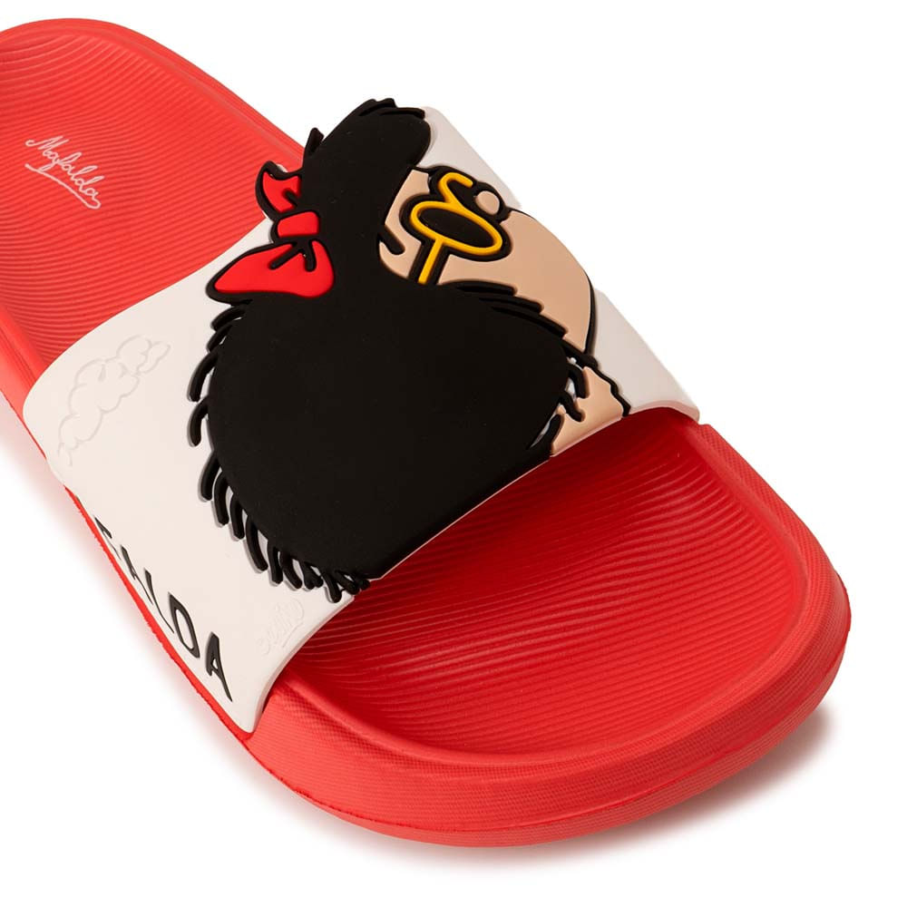 Sandalia Slide Casual 2QY-028 Rojo Mafalda - Real Plaza