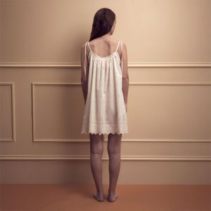 Camison Mujer Sfera Troquelado Crudo