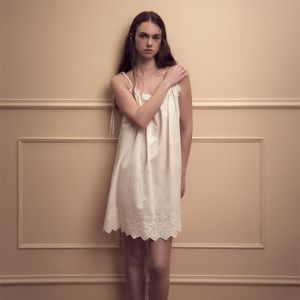 Camison Mujer Sfera Troquelado Crudo