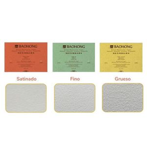 Baohong Papel de acuarela - ARTIST - Grano Fino - A5 23 cm x 15 cm