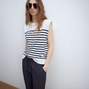 Pantalón Mujer Sfera Satén Ba Cinturón Mx Azul Marino