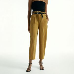 Pantalón Mujer Sfera Fluido Mostaza