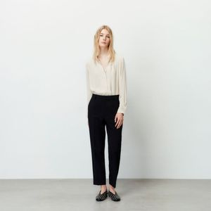 Blusa Fluida Lisa Sfera Mujer Camel