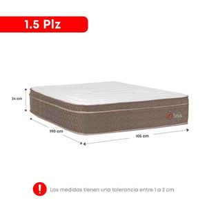 Dormitorio Europeo Sirius 1.5 plazas +  Cabecera Superior Marrón Forli