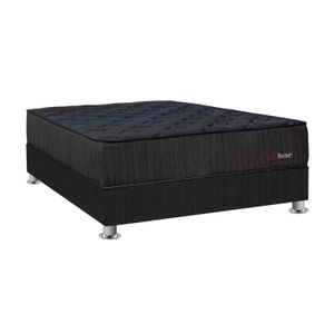 Cama Americana Pocket Negro 1.5 plazas Forli