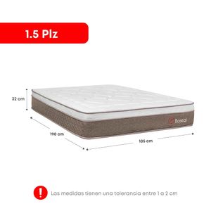 Colchón Boreal Pocket Ss 1.5 plazas Forli