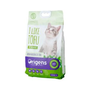 Arena para Gatos Origens Natural de Tofu con Aroma Te Verde 2.85 Kg