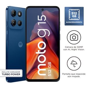 Smartphone MOTOROLA G15 512 6.7" 4GB 512GB 50MP Navy Peony