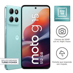 Smartphone MOTOROLA G15 512 6.7" 4GB 512GB 50MP Sat Air