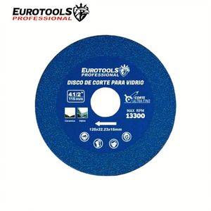 Disco Ultra fino para Cortar Vidrio, Mayólica 4 1/2" Eurotools ALF-447