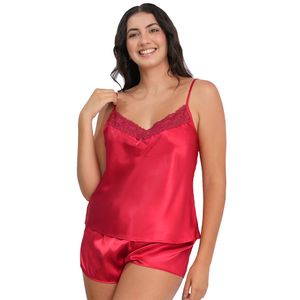 Pijama Top y Short en Seda Charmeuse