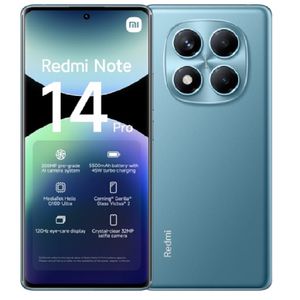 Xiaomi Redmi Note 14 Pro 4G 256GB Azul - Cargador 10000mAh - Smartwatch - Audifonos