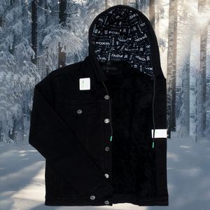 Casaca Panther Black Peluche Negro + Capucha