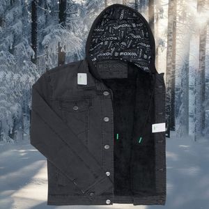 Casaca Panther Black Peluche Negro + Capucha