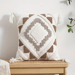 Cojín Ingrid diseño 3D Boho chic 45 x 45 cm