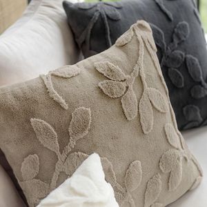 Cojín Leave beige 45 x 45 cm