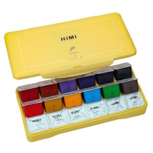 Himi Miya Gouache - Set 18 colores/30ml Jelly Cup - AMARILLO