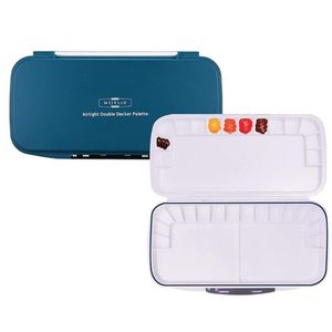 MIJELLO Paleta Airtight Double Decker con 30 espacios vacios