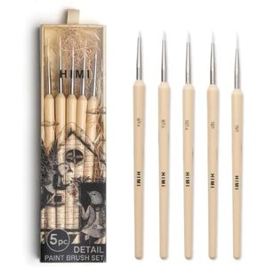 Himi Set 5 mini pinceles de detalle