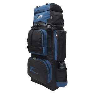 Mochila Campera Kengar Modelo N.4 Negro - Acero