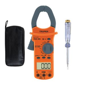 Multímetro Digital Pinza Amperimetra con Gancho 10404 con Probador Piloto Truper
